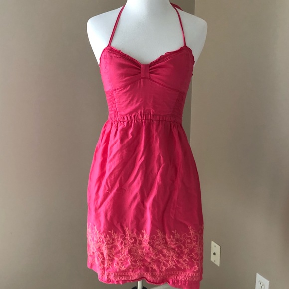 hot pink sundress